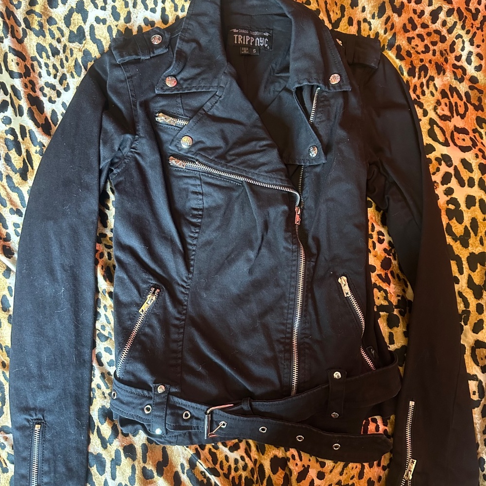 nwot tripp nyc wild child moto jacket small - Picture 3 of 5